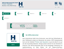 Tablet Screenshot of heta.de
